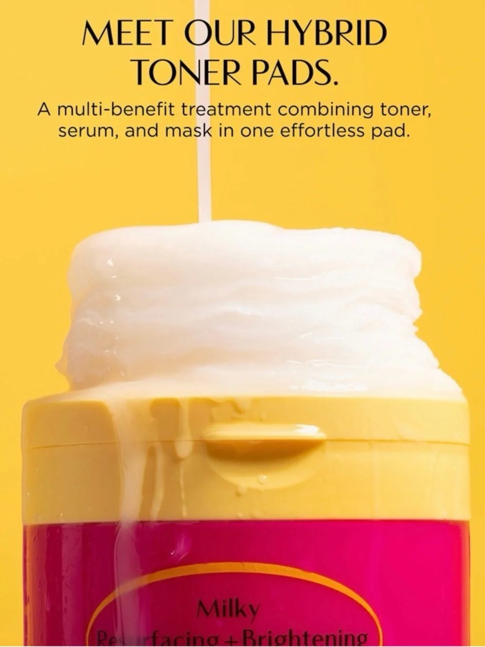 Olivia Umma Milky Resurfacing + Brightening Toner Pads - Pink/Cream